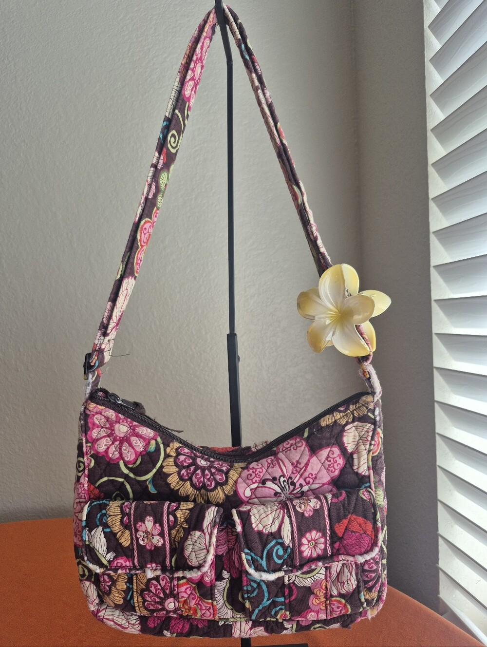 Vera Bradley Mod Floral Pink Libby Crossbody Bag